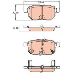 TRW DTEC Brake Pads