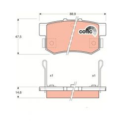 TRW DTEC Brake Pads