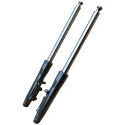 Attitude Forktube 41mm Black Lower Leg Assy -4" Under Length For Harley