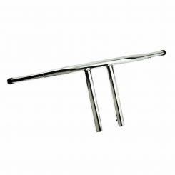 Attitude T Factor HandleBar 1-1/4" T-Bars 8" Rise Chrome For Harley Dyna Softail