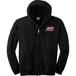 MSD Logo Zipped Hoodie Black
