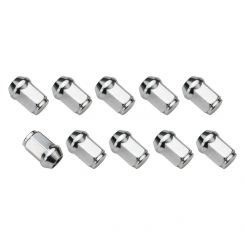 Street Pro Wheel Lug Nut Kit Chrome Acorn Bulge Length 1.42 1/2 inch Set of 10