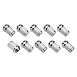 Street Pro Wheel Lug Nut Kit Chrome Acorn Bulge Length 1.42 14 x 1.50 Set of 10