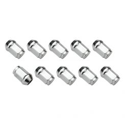 Street Pro Wheel Lug Nut Kit Chrome Acorn Bulge Length 1.42 12 x 1.50 Set of 10
