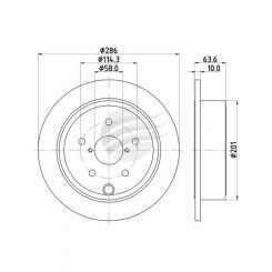 Bremtec Trade-Line Disc Brake Rotor (Single) 286mm