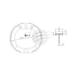 Bremtec Trade-Line Ceramic Brake Shoes