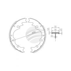 Bremtec Trade-Line Ceramic Brake Shoes