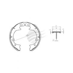 Bremtec Trade-Line Ceramic Brake Shoes