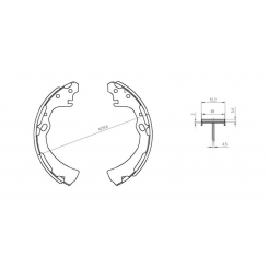 Bremtec Trade-Line Ceramic Brake Shoes