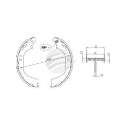Bremtec Trade-Line Ceramic Brake Shoes