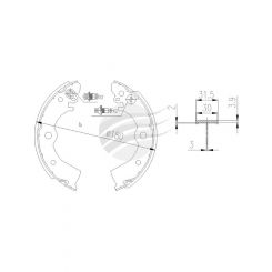 Bremtec Trade-Line Ceramic Brake Shoes