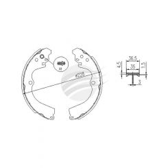 Bremtec Trade-Line Ceramic Brake Shoes