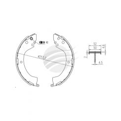 Bremtec Trade-Line Ceramic Brake Shoes