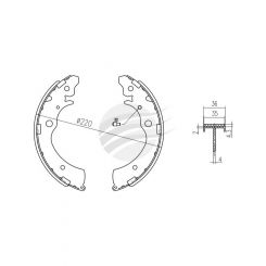 Bremtec Trade-Line Ceramic Brake Shoes