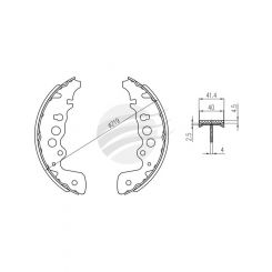 Bremtec Trade-Line Ceramic Brake Shoes