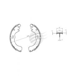 Bremtec Trade-Line Ceramic Brake Shoes