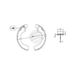 Bremtec Trade-Line Ceramic Brake Shoes For Outlander Ze 2.4L 2002-04