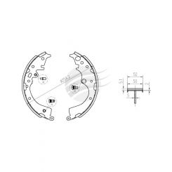 Bremtec Trade-Line Ceramic Brake Shoes