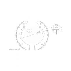Bremtec Trade-Line Ceramic Brake Shoes