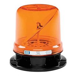 Ecco Amber LED Rotating Beacon 12/24V 3 Bolt Mount Polycarb Len