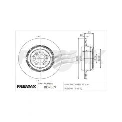 Fremax Carbon Plus Rear 365mm Each