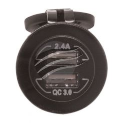 Hulk 4X4 Pkt 10 Dual Usb Socket Port A 2.4A Port B- Qc3.0 Non Led