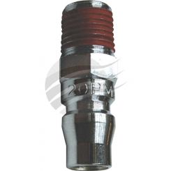 Scorpion Plug Male 1/4" Male Thread Nitto Style 2Pc Carded