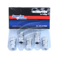 Scorpion Coupler Female Thread 1/4" Nitto Style Box Of 5