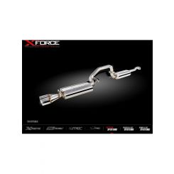 XForce Cat-Back 2-1/2 System Raw 409 Stainless Steel