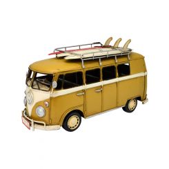 Boyle Handmade Volkswagen Kombi Van Ornament Yellow 32cm