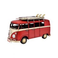 Boyle Handmade Volkswagen Kombi Van Ornament Red 32cm