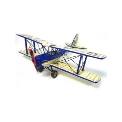Boyle Handmade Tiger Moth Plane Blue and White 50cm