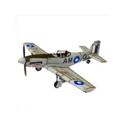 Boyle Handmade Mustang Shark Teeth Plane Ornament Grey 50cm