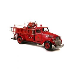 Boyle Handmade Chevy Fire Truck Ornament Red 45cm