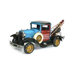 Boyle Handmade Old Ford Tow Truck Blue 41cm