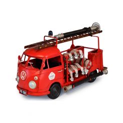 Boyle Handmade Volkswagen 1956 Red Type 1 Fire Truck Red 34cm