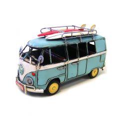 Boyle Handmade Volkswagen Kombi Van Ornament Blue 20cm