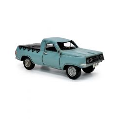Boyle Vintage Look HR Holden Ute 28cm Metal Ornament Blue