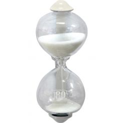 Dulton Elegant Magnetic Sandglass Kitchen Timer 3 x 7 x 8.5cm Ivory