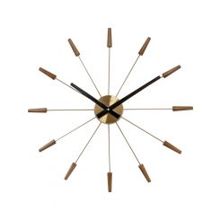 NeXtime Plug-Inn Wall Clock 58cm Wood