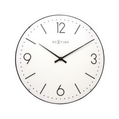 NeXtime Basic Dome Wall Clock 35cm White