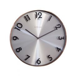 NeXtime Reflection Wall Clock 40cm Copper Brown