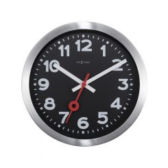 NeXtime Station Number Clock 19cm Black