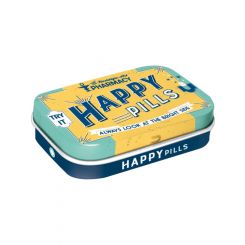 Nostalgic-Art Licensed Product Metal Mint Box Happy Pills 4x6x2cm