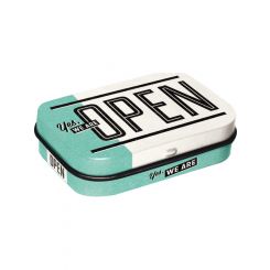 Nostalgic-Art Licensed Product Metal Mint Box Open White 4x6x2cm