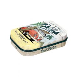 Nostalgic-Art Licensed Product Metal Mint Box VW Bulli Beach 4x6x2cm