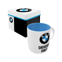 Nostalgic-Art Licensed Product Mug and Gift Box Set BMW Drivers Only Black 330ml