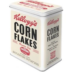 Nostalgic-Art Licensed Product Tin Box Large Kelloggs Retro White 10x14x20cm 3L