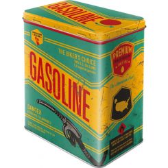 Nostalgic-Art Licensed Product Tin Box Large Gasoline Yellow 10 x 14 x 20cm 3L