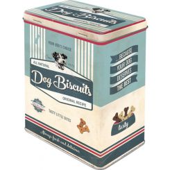 Nostalgic-Art Licensed Tin Box Large Dog Biscuits Light Blue 10x14x20cm 3L